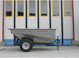 Ottavi rimorchio con vasca inox